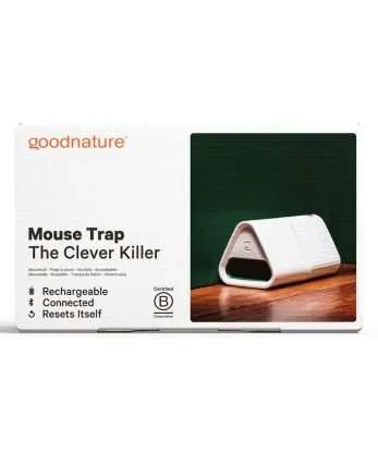 Front of humane mouse trap box
